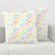 Rainbow watercolor dots