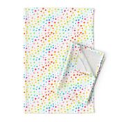 Rainbow watercolor dots