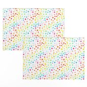 Rainbow watercolor dots