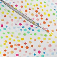 Rainbow watercolor dots