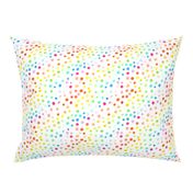 Rainbow watercolor dots