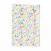 Rainbow watercolor dots