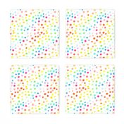 Rainbow watercolor dots