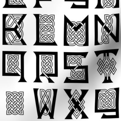 03678120 © celtic knotwork capitals