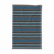 Blue Brown Black Horizontal Stripe