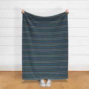 Blue Brown Black Horizontal Stripe