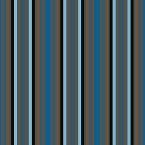 Blue and Brown Stripe