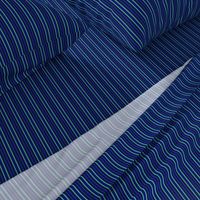 Navy Green and Blue Stripe