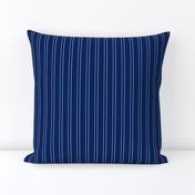 Navy Green and Blue Stripe