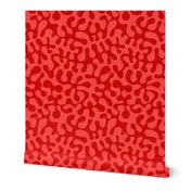 1960s groovy red abstract // Matisse inspired // Groovy // red // by Magenta Rose Designs