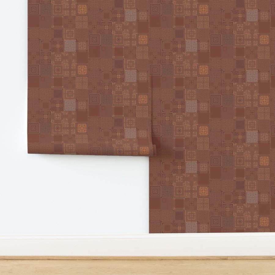 Chocolate Brown Patchwork