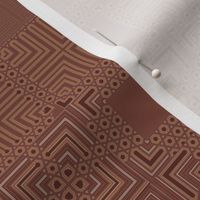 Chocolate Brown Patchwork