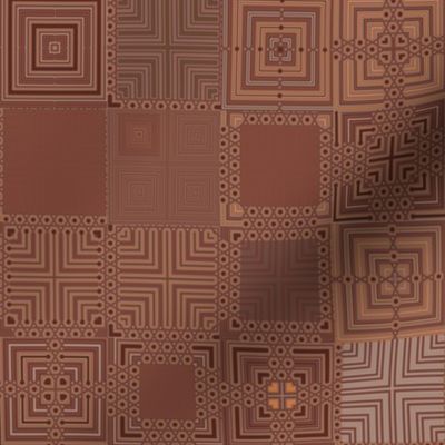 Chocolate Brown Patchwork