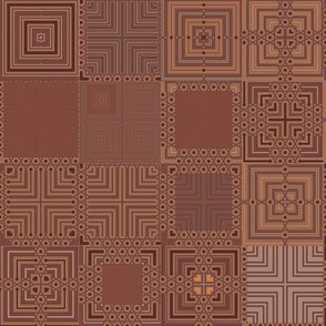 Chocolate Brown Patchwork