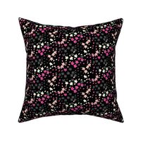 Calligraphy Blossoms( Black/Pink)