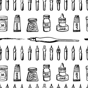 Calligraphy tools - Nibs, Ink, Pens