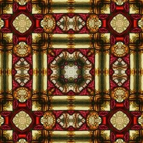 Decorative Stained Glass Square Tile