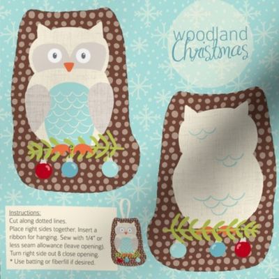 Woodland Christmas Owl