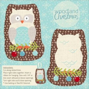 Woodland Christmas Owl