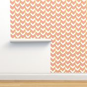 Gilded Herringbone in Sherbet