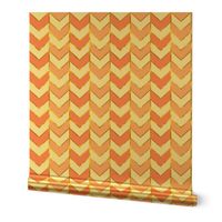 Gilded Herringbone in Shades of Coral