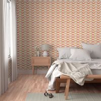 Gilded Herringbone in Shades of Coral