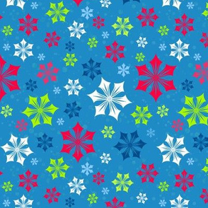 Merry Snowflakes Blue