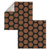 Copper and Gold Kaleidoscope Dots