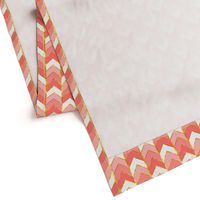 Gilded Ombre Herringbone in Coral 