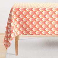 Gilded Ombre Herringbone in Coral 