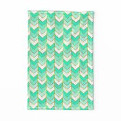 Gilded Ombre Herringbone in Mint