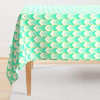 Gilded Ombre Herringbone in Mint