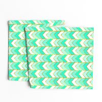 Gilded Ombre Herringbone in Mint