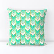 Gilded Ombre Herringbone in Mint