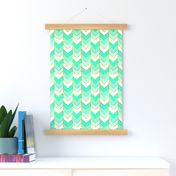 Gilded Ombre Herringbone in Mint