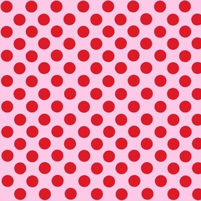 Santa's Wonderland Polka Dot Christmas Pink/Red-ch