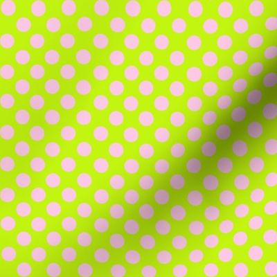 POlka Dots Lime/Pink