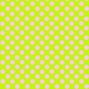 POlka Dots Lime/Pink