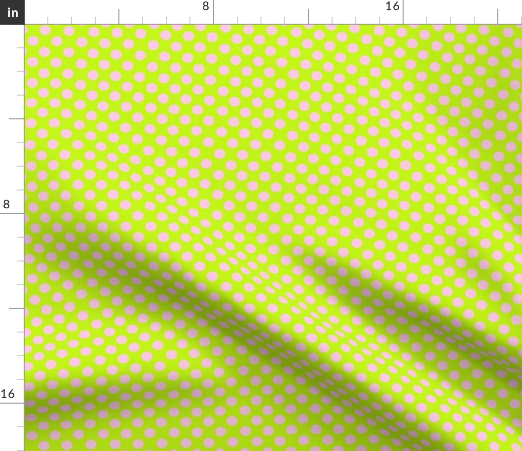 POlka Dots Lime/Pink