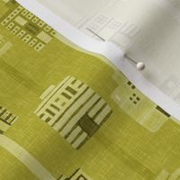 Acid yellow woven house stripes by Su_G