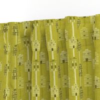 Acid yellow woven house stripes by Su_G