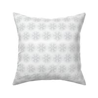 Snowflake White - toile de Jouy