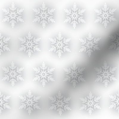 Snowflake White - toile de Jouy