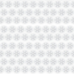 Snowflake White - toile de Jouy