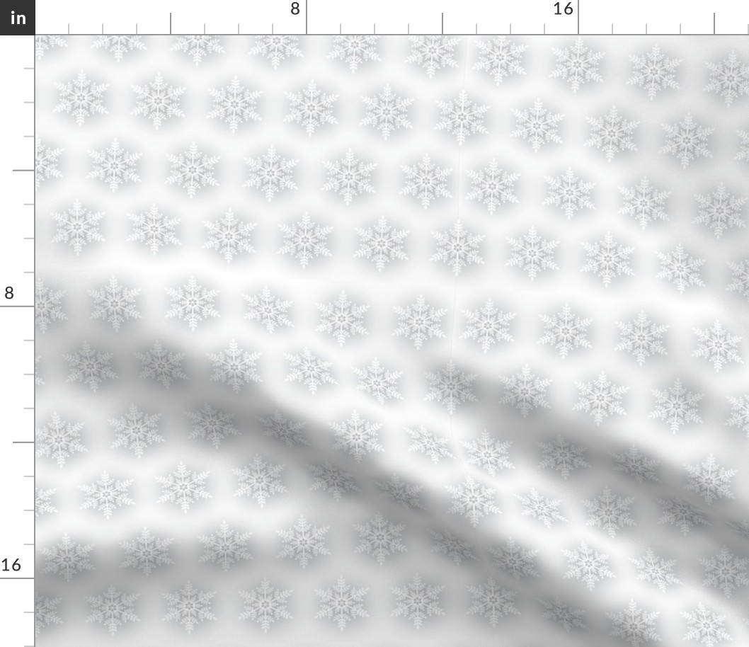 Snowflake White - toile de Jouy