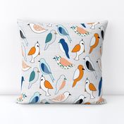 Birds Of Many Colors (linen version)