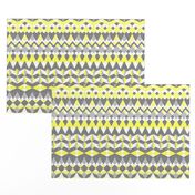 Across the Valley with Zingy Lemon - Horizontal Stripes