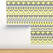 Across the Valley with Zingy Lemon - Horizontal Stripes