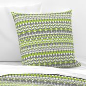 Across the Valley with Tangy Lime - Horizontal Stripes