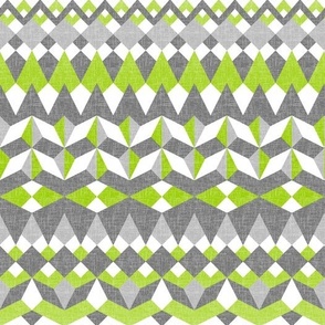 Across the Valley with Tangy Lime - Horizontal Stripes